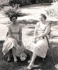Barbara Kaestner and Aunt Helen Olsen Kaestner.