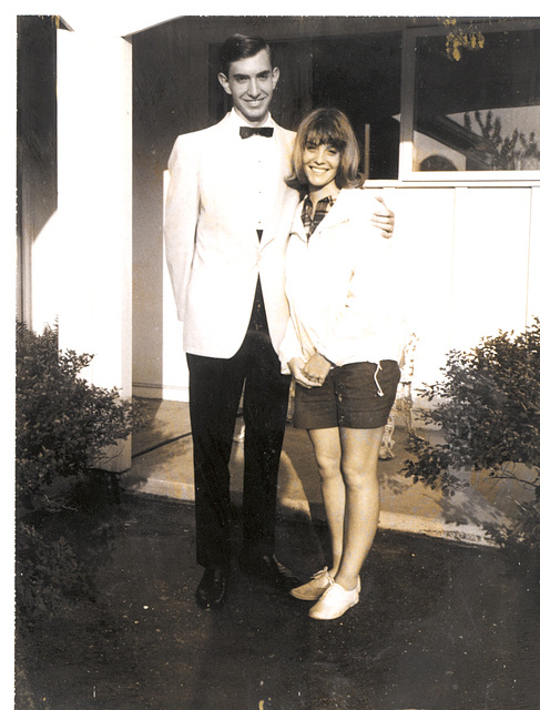 With Karen before prom, 1965