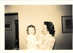 Joanne and Aunt Doris, c. 1950