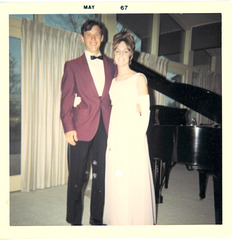 Karen, prom 1967, with Tom Foss