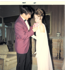 Karen, prom 1967, with Tom Foss