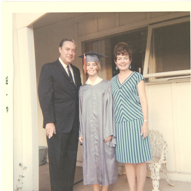 Karen and the rents, MHS Graduation 1967