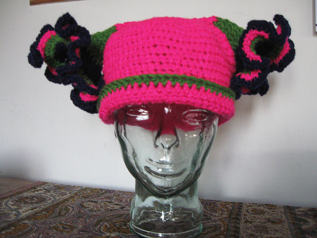 Pink Antlers Hat, front