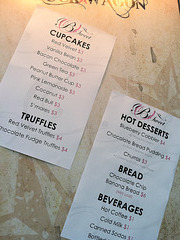 B Sweet truck menu