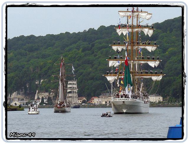 L'ARMADA de ROUEN . le départ