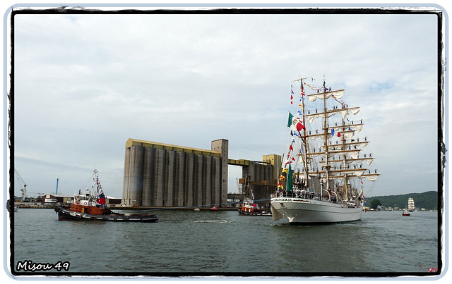 L'ARMADA de ROUEN . le départ