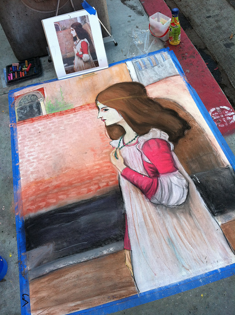 My "Juliet" for Belmont Shore Chalk Art Contest