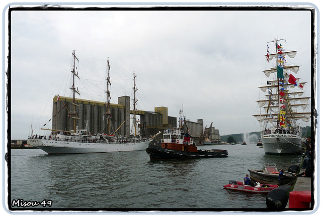 L'ARMADA de ROUEN .le départ