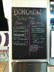 DonChow Taco Truck menu