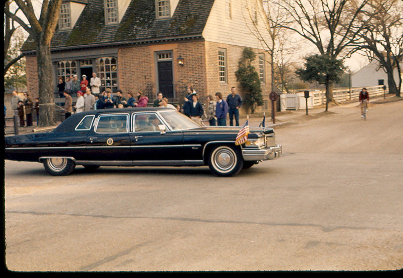 1976, Williamsburg with president Ford