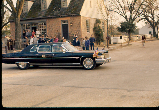 1976, Williamsburg with president Ford