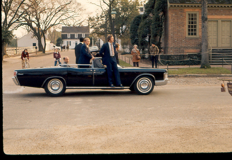 1976, Williamsburg with president Ford