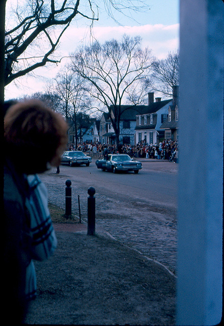 1976, Williamsburg with president Ford