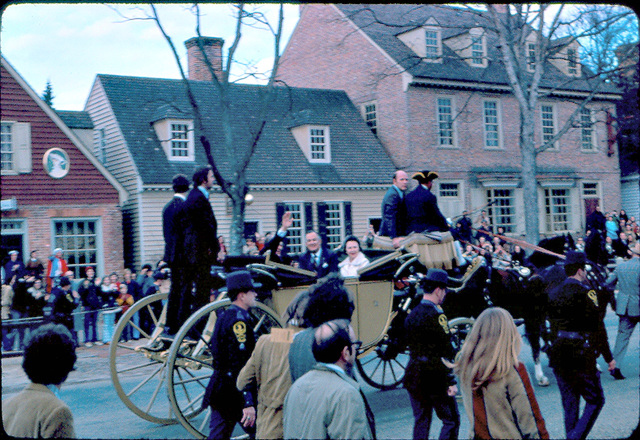 1976, Williamsburg with president Ford