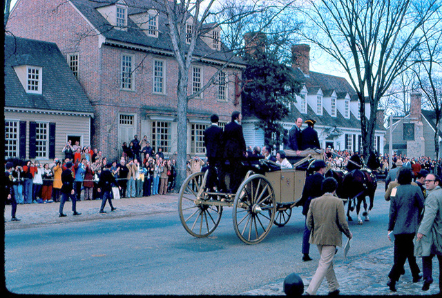 1976, Williamsburg with president Ford