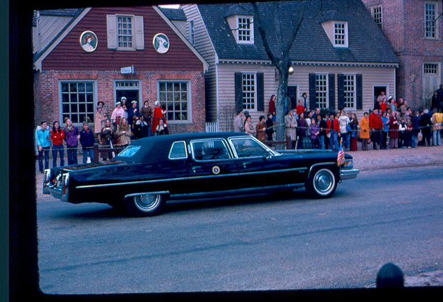 1976, Williamsburg with president Ford