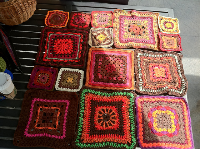 "Spicy Chocolate" squares so far