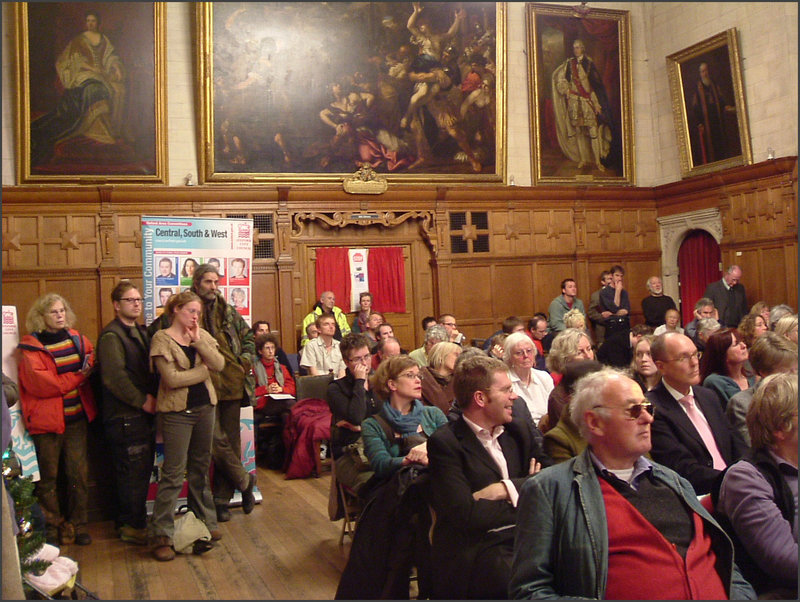 meeting at the town hall