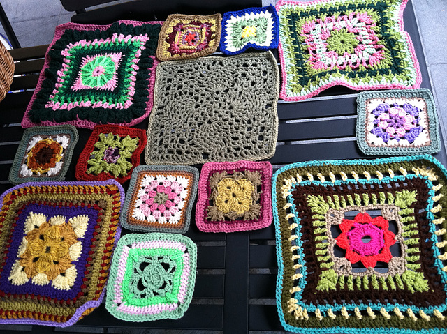 "Vintage Hawaiiana" squares so far