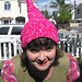 Pink Pointy Crocheted Hat