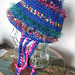 Crocheted hat with tentacles
