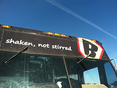 Boba truck, with contrail