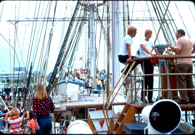 Norwegian Tall Ship Christian Radich, 1975. Baltimore, Maryland