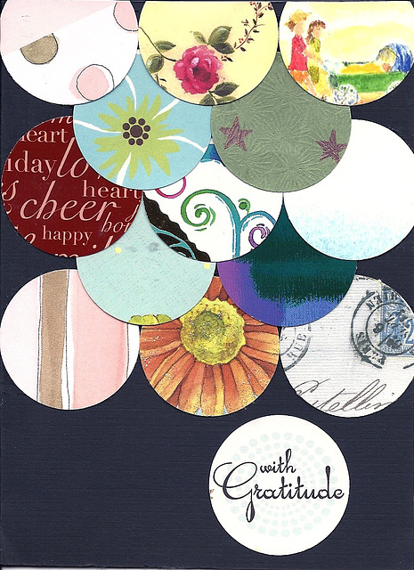 Circle Punch Thank You Card