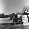 Hotdog vendor's van