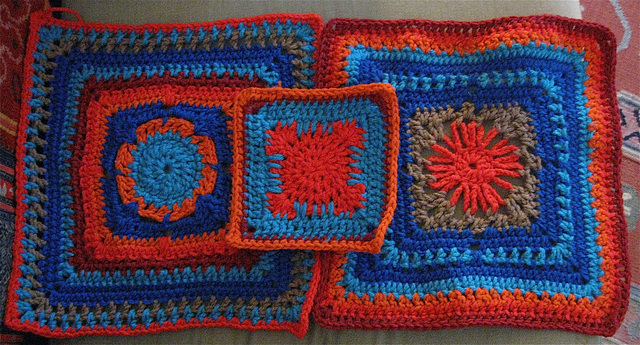 Squares for a collaborative afghan