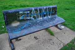 Graffiti bench