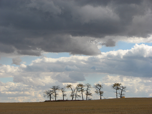 Storm clouds over the Foothills