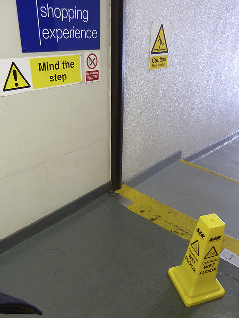 Worcester 2013 – Caution Mind The Step Caution Wet Floor