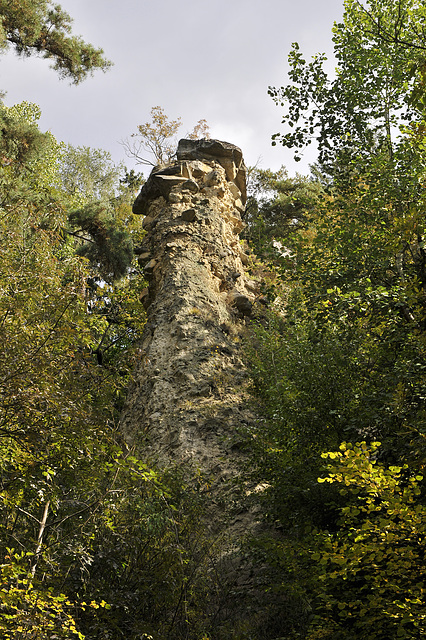 Tirolerweg, Erdpyramide - 2008-10-04_DSC2279