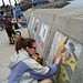 Chalking at the Redondo Splashwall, 4/21/12