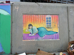 Chalk art at Redondo Splashwall, 4/21/12