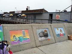 Our chalk art on the Redondo Splash Wall, 4/21/12