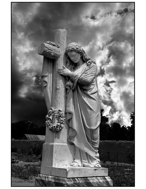 Statue in San Ysidro Cemetery