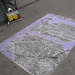 Chalk Art at Pueblo de los Angeles--getting started