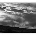 Ojito Wilderness clouds in black and white