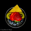 Fruit compote in crystal