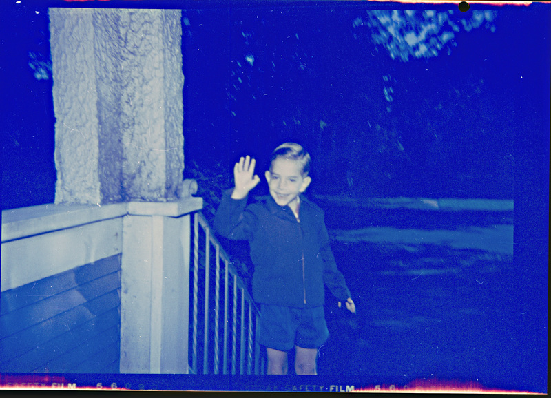 Off to his first day of Kindergarten, 1953, Chicago.