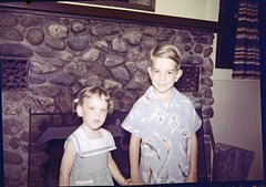 My sister and me, 1953