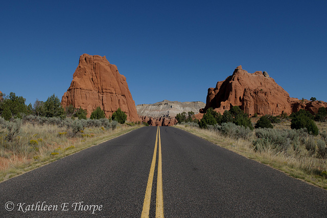 Kodachrome Basin State Park Road to Bryce Canyon