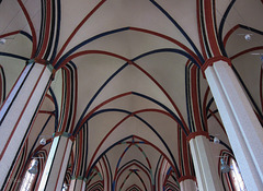 Gewölbe der teilrenovierten St. Marienkirche Frankfurt/Oder