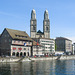 Zürich: Limmatquai, Zunfthäuser, Grossmünster, Helmhaus