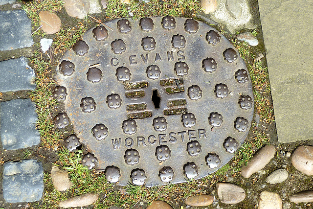 Worcester 2013 – Manhole cover of C. Evans of Worcester