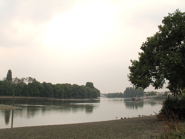 Looking West Along the Thames