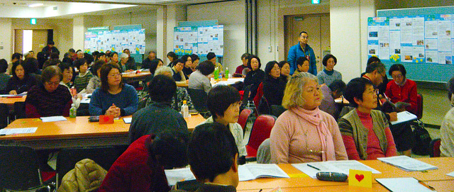 Hiroŝimo 2013, Partoprenantoj (ekspozicio de ricevitaj mesaĝoj ambaŭflanke)