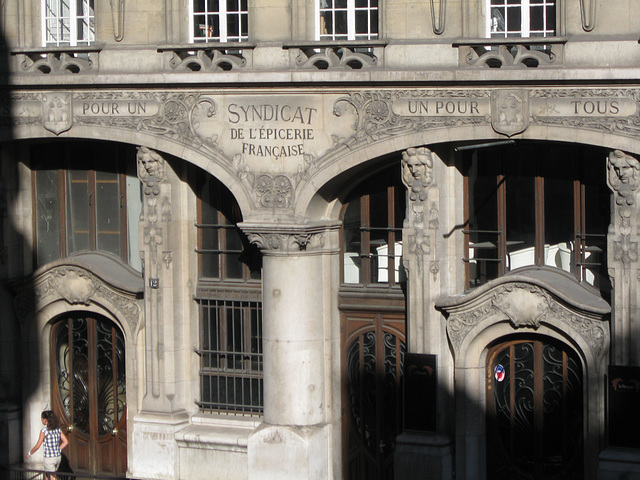 Art Nouveau building out our window